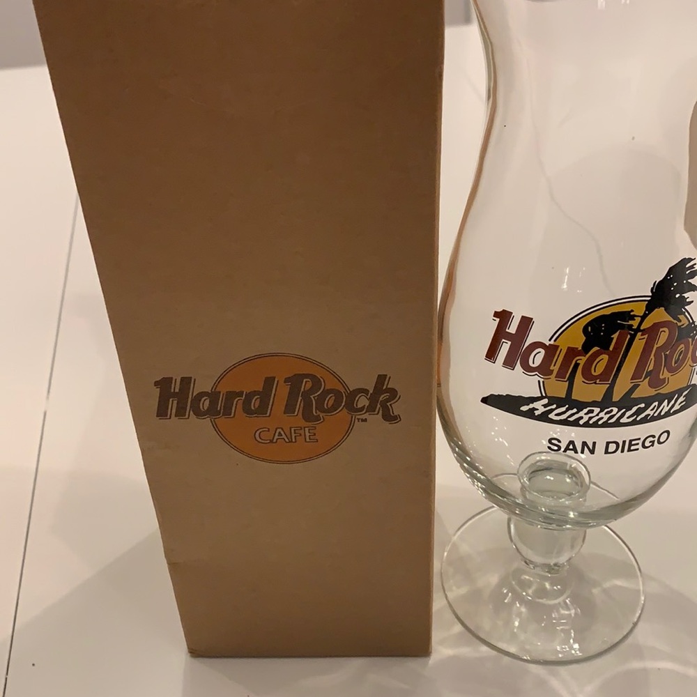 Hard Rock Merch Glasses. Margarita Glass